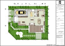 MẶT BẰNG TẦNG TRỆT VÀ LẦU 1 CỦA BIỆT THỰ ĐƠN LẬP.