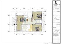 MẶT BẰNG TẦNG TRỆT VÀ LẦU 1 CỦA BIỆT THỰ ĐƠN LẬP.