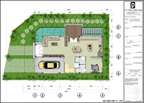 MẶT BẰNG TẦNG TRỆT VÀ LẦU 1 CỦA BIỆT THỰ ĐƠN LẬP.